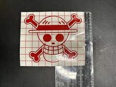 One piece Jolly Roger Vinyl Decal