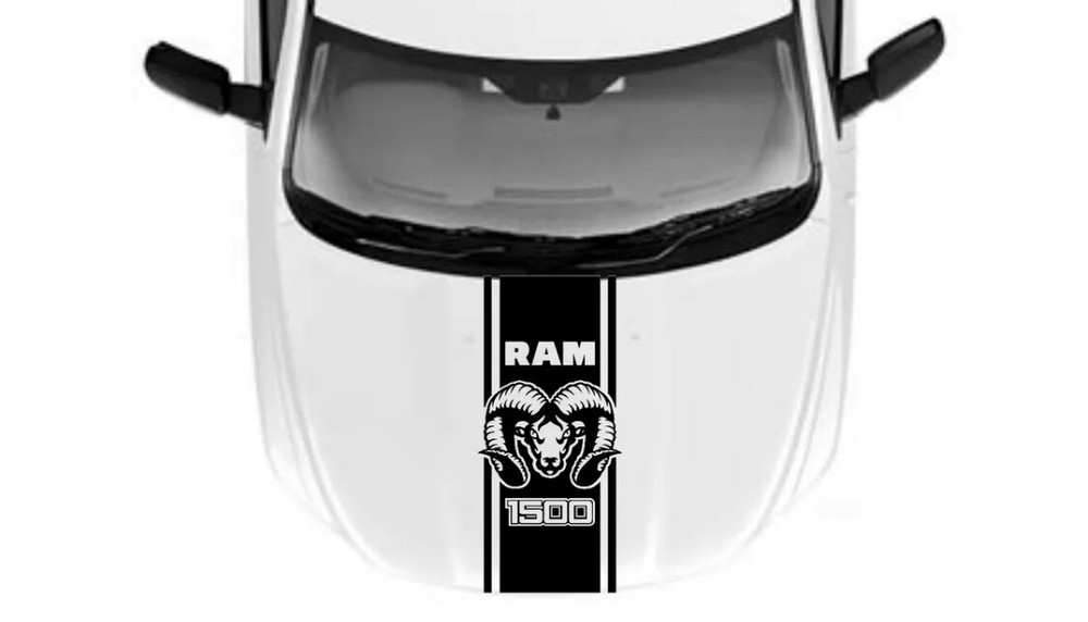 1 pcs HOOD stripe graphics vinyl decal sticker fit Compatible For 1500