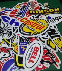 100 Random Racing Sticker Vintage Decal Rare Original Motocross Motorcycle Lot