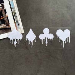 Interesting 18.6*6cm Classic Poker Pattern Decal Creative Motorcycle Car Sticker
