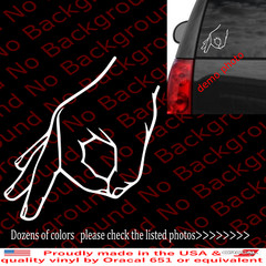 Outline Only Circle Punch Game Gotcha Vinyl Die Cut Sticker Decal FY126