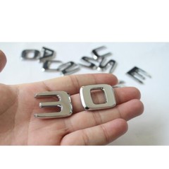 E43 Biturbo 4MATIC Emblem Fender Trunk Badge Chrome Silver for E-Class W212 W213