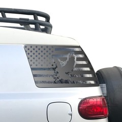 USA flag with eagle Decal for 2007-2014 Toyota FJ Cruiser off road HT1-CX4