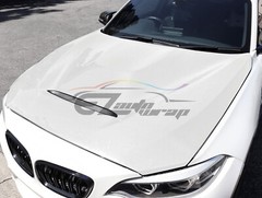 7D Carbon Fiber White High Gloss Auto Vinyl Wrap Sticker Sheet Film Decal DIY 6D