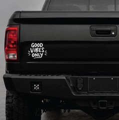Good Vibes Only Vinyl Decal Sticker Car Window Laptop Positive Quote