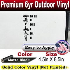 Keeping Count Driving Hits Car Truck Window Laptop Decal Sticker Matte 4.5X8.5