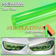 Hex Holographic Gloss Emerald Green Headlights Taillight Tint Film Fog Honeycomb