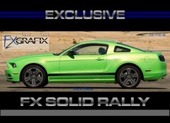2013 – 2014 Ford Mustang Solid Factory Style Rally Rocker Stripe #1 in Stripes