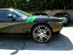 FITS Dodge Challenger 15 to 22 Racing Stripe 5″+1/2 INCH Graphic Decal CUT KIT