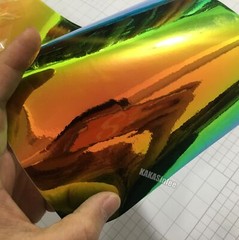 Colorful Rainbow Chameleon Mirror Chrome Car Metal Sticker Vinyl Wrap PVC Strips