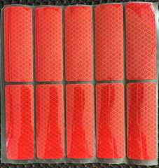 20 pcs Reflective Stickers Car Bumper Stickers Night Warning Anti-Collision Tape
