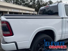 For Ram 1500 Stripes Side Hustle 3m Vinyl Graphics Decals Stickers 2019-2024