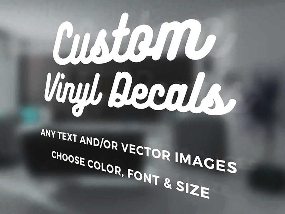 Custom Text Vinyl Lettering Sticker Decal Personalized Window Wall Business Car