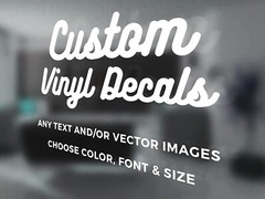 Custom Text Vinyl Lettering Sticker Decal Personalized Window Wall Business Car
