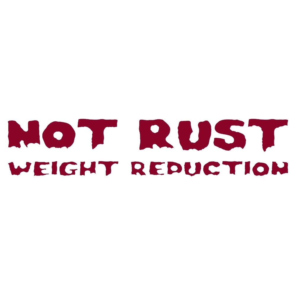 Not Rust Weight Reduction Decal Stickers