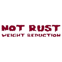 Not Rust Weight Reduction Decal Stickers