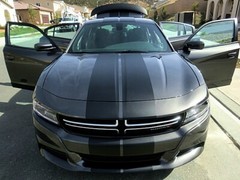 FOR Dodge Charger 15-22 TWIN 10 Inch Racing Stripes Vinyl Graphic Decal 36 FEET