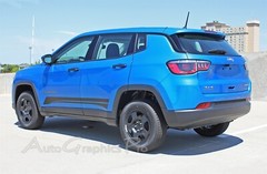 3M Vinyl Graphic Door Decals Rocker Stripes COURSE for 2017-2025 Jeep Compass