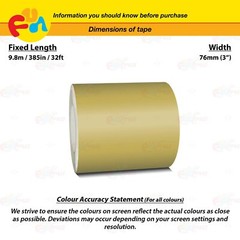 MATTE GOLD 3″ PIN STRIPE Car Model Motorcycle Decal TAPE Vinyl Sticker 76mm