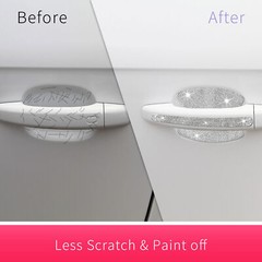 8PCS Diamond Car Door Handle Stickers Protector Bling Rhinestone Car Accessories