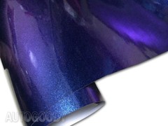 12″ x 60″ Gloss Metallic Chameleon Purple Blue Vinyl Film Wrap Air Bubble Free