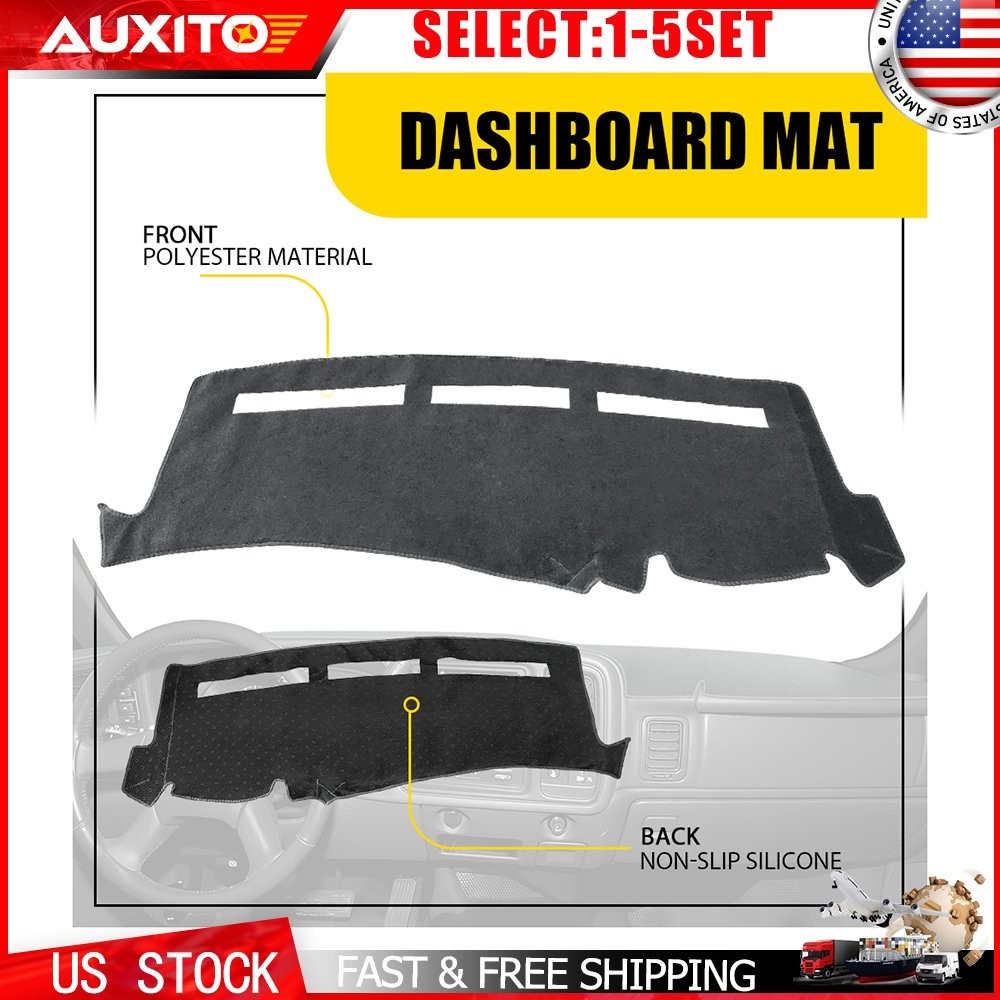Fit 00-06 Chevy Tahoe Suburban GMC Yukon Dashboard Protector Cover Mat Gray 1-5X
