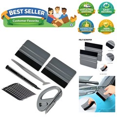 Professional Grade Vinyl Wrap Film Tool Kit – Felt Squeegee & Utility Knife