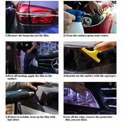 Headlight TPU Tint Gloss PPF Protection Film Tail Light Fog Vinyl Sticker