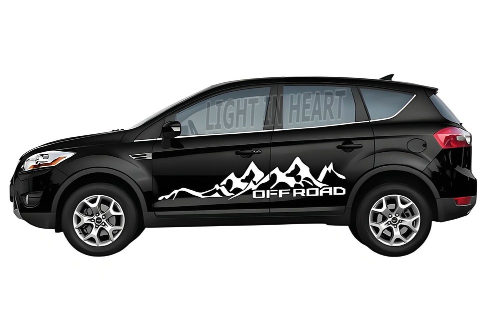 Fit For Ford Kuga Escape Graphics Mountain Sticker Car Side Door Decals Vinyl