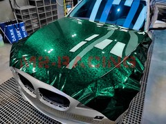 ESSMO PET Marble Forged Gloss Carbon Fiber Emerald Green Car Vinyl Wrap Decal
