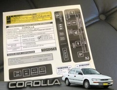 Toyota Corolla AE101 Decal Set Stickers For All Models Engines Best Quality