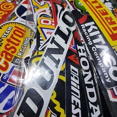 Lot Racing 120 Stickers Decals Motocross Motorcycles Car Vintage Decal Sticker