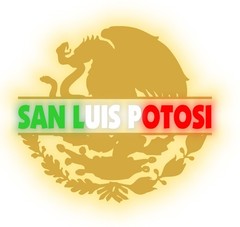 San Luis Potosi Reflective Sticker with Mexican Coat of Arms Vinyl Decal