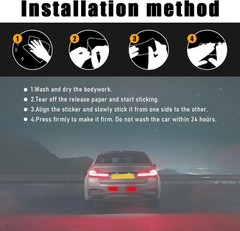 Reflective Stickers 20Pcs Self-Adhesive Reflective Strip Reflective Tape for Car