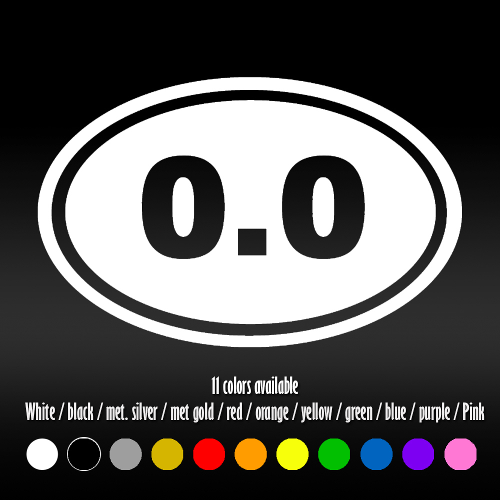 5″ 0.0 Marathon I don’t run 26.2 Car Window Bumper Diecut Vinyl Decal sticker