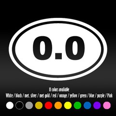 5″ 0.0 Marathon I don’t run 26.2 Car Window Bumper Diecut Vinyl Decal sticker