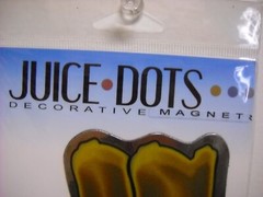 AGI Juice Dots Western Cowboy Boots Silver Trim Car Magnet Indoor Outdoor