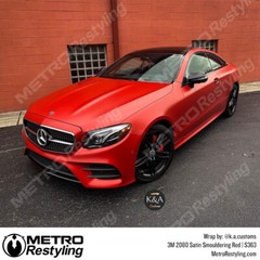 3M 2080 Satin Smoldering Red Vinyl Car Wrap Decal Film Sheet Roll | S363