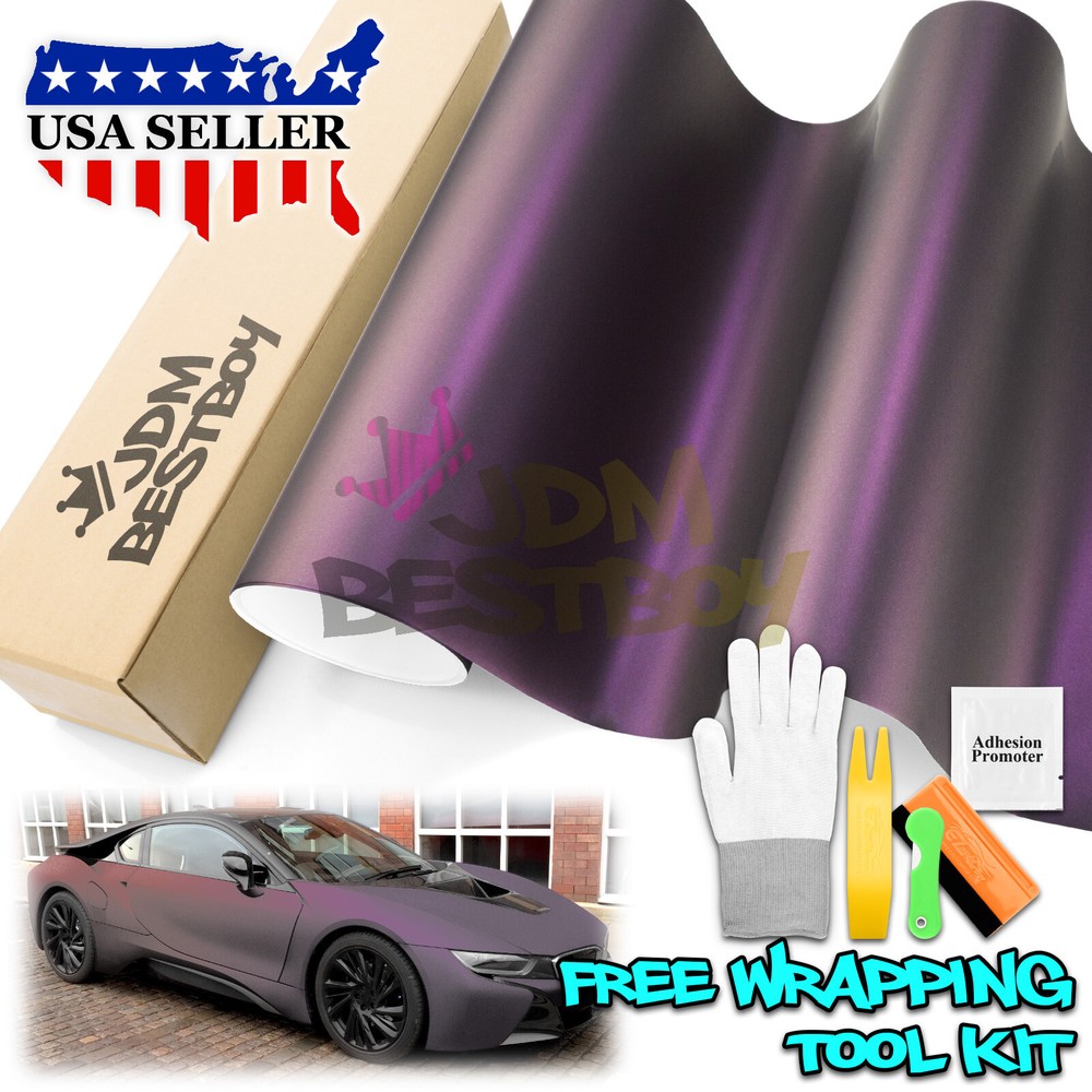 Matte Metallic Magic Purple Car Auto Vehicle Sticker Decal Vinyl Wrap Sheet Film
