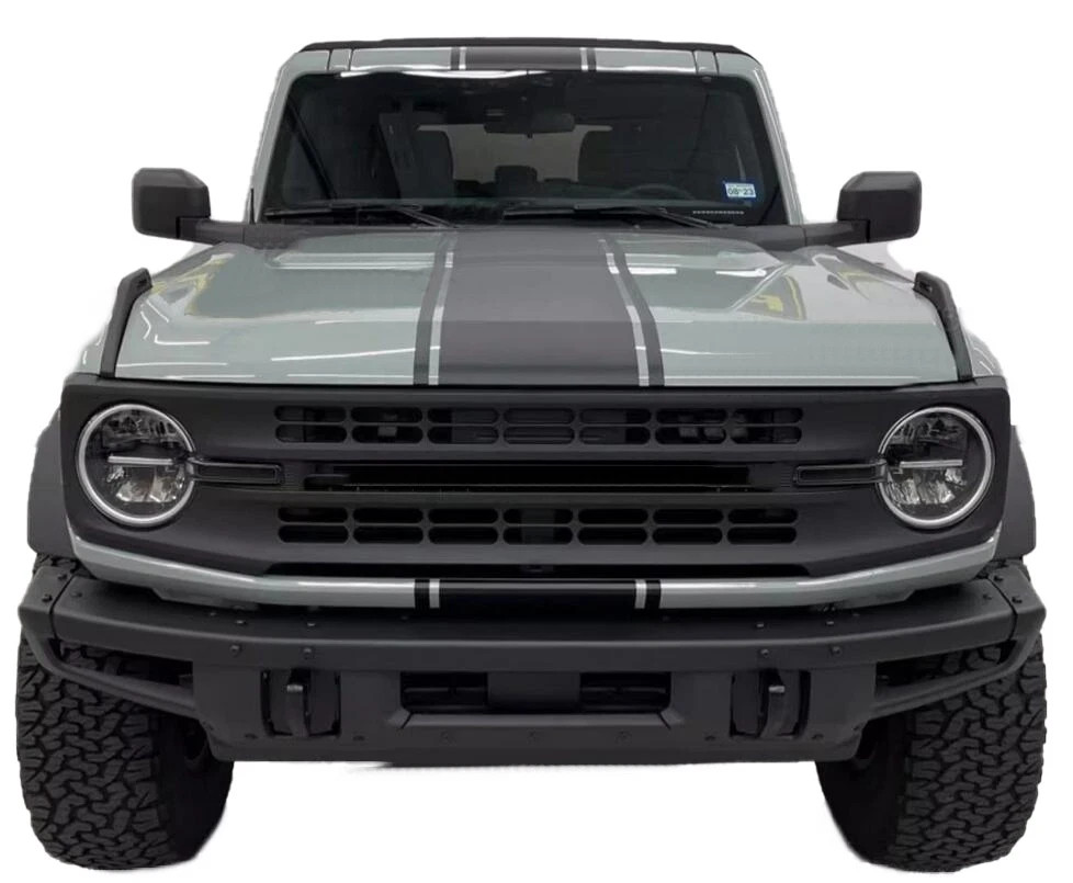 Graphic Racing Stripe Car Sticker Kit For Ford Bronco Hood Roof Rear Vinyl Decal