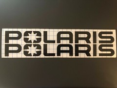 2x Polaris Logo Vinyl Sticker Decal 8″ 12″ 16″ 20″ 23″