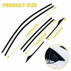 Chrome Delete Blackout Overlay for 2018-22 Honda Accord Sedan Window Trim M