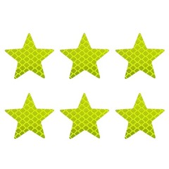 6pcs Reflective Star Decals Warning Tapes for Car Bike Nighttime Safety Stickers