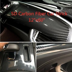 5D Rollo De Vinilo Fibra Carbono Para Exterior Calificado Auto Coches Vinil