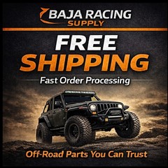 Baja Racing Supply Offroad Mirror Kit-Size: 1.75″