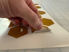 20 Reflective 1.75″ x 1.52″ ELG Hexagons (10 Different Colors) Sticker Decal