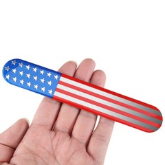 Car Motorcycle Accessories 6″ x 1″ 3D American Flag Metal Stickers Decals Emblem