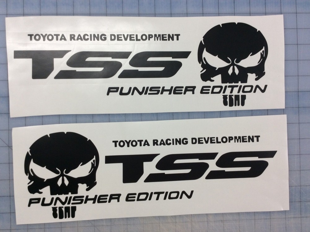 TSS Punisher Edition Toyota Truck Tacoma Tundra Decals Stickers Vinyl