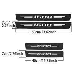 4 For Ram 1500 Truck Car Door Sill Protector Threshold Sticker Plate Entry Guard