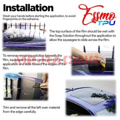TPU Essmo Security Clear Glass Car Auto Sunroof VLT70% UV99% Windshield Sunshade